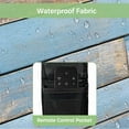 thumbnail image 4 of Outdoor TV Cover 48 to 50 Inches, Vintage Blue Brown Wood Grain Farmhouse Country Waterproof and Weatherproof TV Cover with Remote Control Pocket, Flat Screen TV Cover Protector for Outside TV, 4 of 6