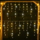 thumbnail image 3 of Warm White Icicle Lights Outdoor With Cold White Christmas Decorations 2025 Curtain Garlands 4M(W)*0.6M(H) New Year Festoon Led, 3 of 5