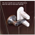 thumbnail image 3 of Door Lever Lock Children Safety Anti-open Self Adhesive Room Accessory Locks Security Entry Opening Accessory for Home Bedroom Kitchen, 3 of 6