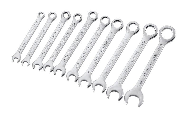Craftsman SAE Ignition Wrench Set 10 pc