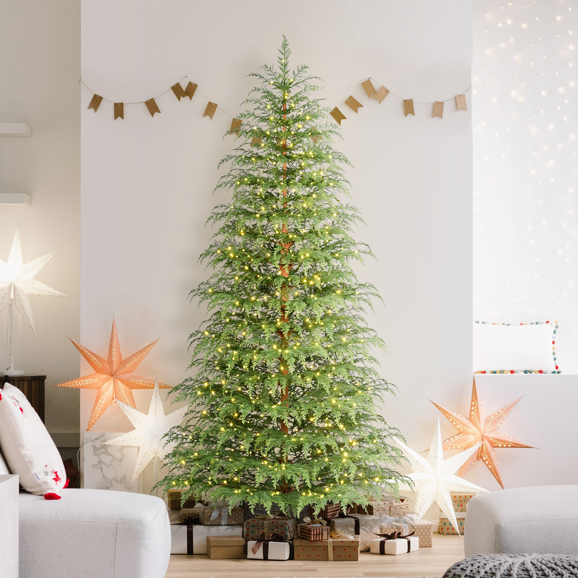 My Texas House 7.5' Pre-Lit Cypress Christmas Tree, 500 LED photo 2