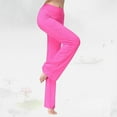 thumbnail image 4 of GZWYHT Sweatpants Women Yoga Pants Women Casual Spring And Summer Yoga PantsOutdoor Straight Leg Dance Pants Pants Women's Body Pants Flared Loose Pants Flare Pants Baggy Pants Hot Pink S, 4 of 7