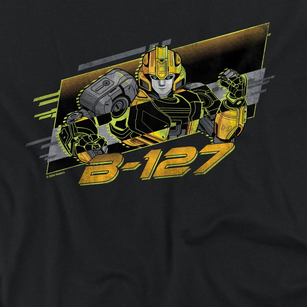 TRANSFORMERS ONE B127 Neon Women's Crop Top T-Shirt, Black, Small