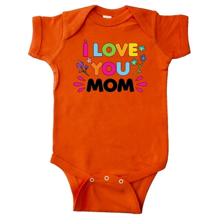 

Inktastic I Love You Mom with Flowers Gift Baby Girl Bodysuit