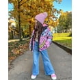 thumbnail image 3 of KIDSCOOL SPACE Girls Slim Jeans,Wide-leg Simple Design Denim Pants,Light Blue,8-9 Years, 3 of 7