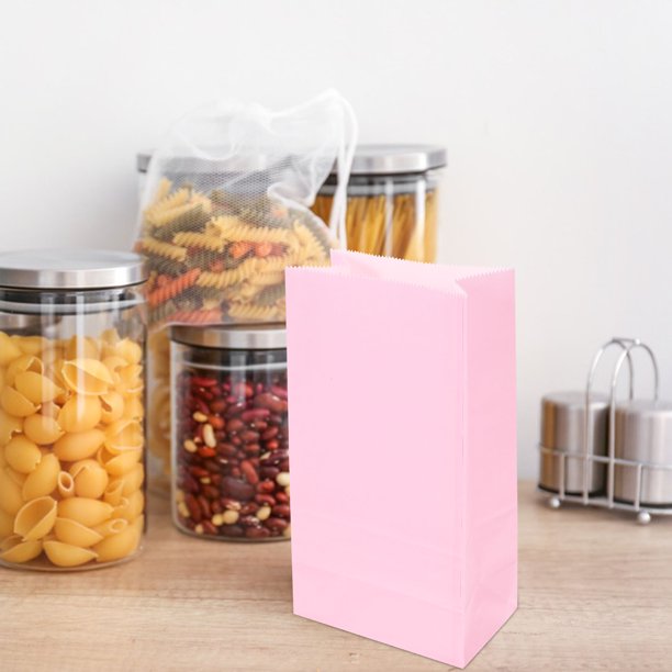 unbranded 20Ud Bolsa De Papel Rosa Para Regalos Y Souvenir Elegante Y Plegable Para Uso Práctico