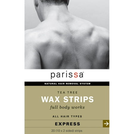 Parissa Express Tea Tree Wax Strips, 20 Ct