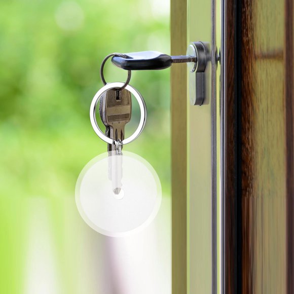 OULII 20Ud Colgante De Disco Compacto Transparente Para Llavero Accesorio