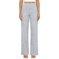 thumbnail image 4 of GZWYHT Womens Cotton Linen Pants，Loose Sweatpants Casual Plus Size Trouser High Waist Yoga Pants With Pockets Work Sweatpants Casual Lounge Loose Stretch Dress，Gray S, 4 of 7