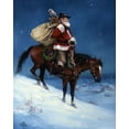 thumbnail image 2 of Sorenson, Jack 15x18 Gold Ornate Wood Framed with Double Matting Museum Art Print Titled - A Cowboy Christmas, 2 of 4