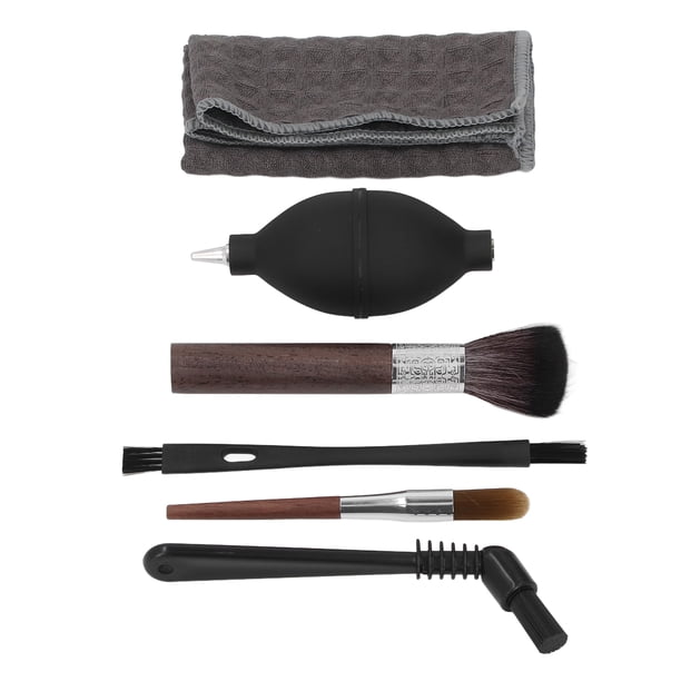 Kit De Cepillo De Limpieza De Nailon De Madera Para , Juego De Cepillos Para Máquina De Café, Toalla De Limpieza, 6 Piezas, Soplador De Aire Profesional Eficiente Para
