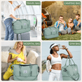 thumbnail image 6 of Travel Duffle Bag, Weekender Bags for Women with Shoe Compartment, Carry on Overnight Bag with Toiletry Bag and Shoes Bag, Gym Duffel Bag with Wet Pocket, Hospital Bags for Labor and Delivery, Blue, 6 of 8