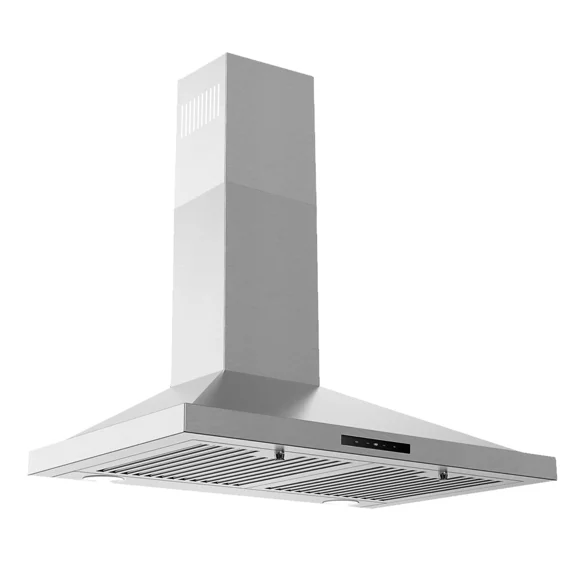 30 inch Wall Mount Range Hood , Stainless Steel, 450 CFM Touch Control,3 Speed