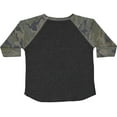 thumbnail image 2 of RABBIT SKINS Toddler Fine Jersey Raglan 3/4 Sleeve Baseball Tee, Vintage Smoke/Vintage Camo, 2T, 2 of 5