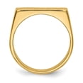 thumbnail image 2 of 14K Yellow Gold Ring Band Signet 6.0x16.0mm Closed Back, Size 6, 2 of 5