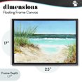 thumbnail image 5 of Stupell Industries Tropical Tropical Beach View Black Floating Frame Canvas Art, 25 x 17, by Christine Reichow, 5 of 9