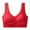 Red, variant on QASIEATN Seamless Bras for Women Wireless Supportive Full Coverage Brassiere for Small Breast Women's Underwear