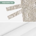 thumbnail image 6 of Beige Damask Tie Up Valance Curtains for Windows, Kitchen Curtains Window Shades, Vintage Country Scroll Floral Patterned Light Filtering Roman Curtain Valances for Bedroom/Bathroom/Cafe 42"x18", 6 of 9