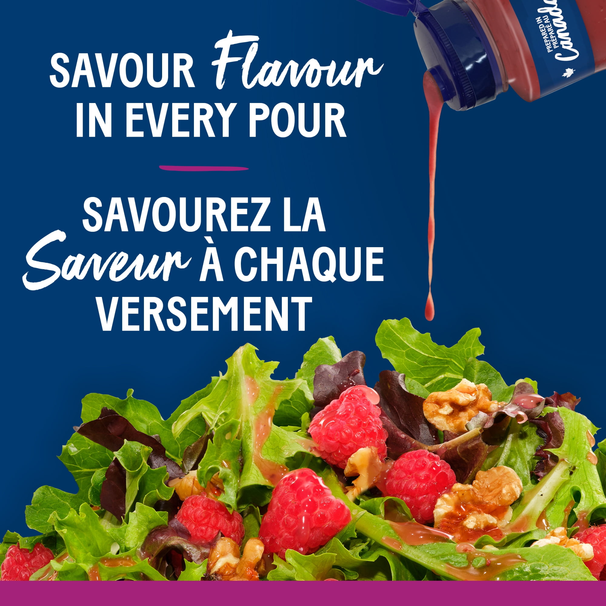 Kraft Raspberry Vinaigrette Salad Dressing, 425 mL Bottle
