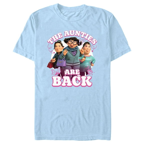 Men's Turning Red The Aunties are Back  Graphic Tee Light Blue X Large