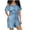 Light Blue—Jumpsuits, variant on Denim Jumpsuits for Women Plus Size Off the Shoulder Ruffle Rompers Summer Strapless Short Jumpsuit with Pockets Light Blue L