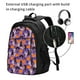 thumbnail image 2 of Disketp Halloween Black Cats Mochila de Viaje Estampada para Laptop con Puerto de Carga USB, Mochila Impermeable para Computadora – Regalo para Hombres y Mujeres, 2 of 7