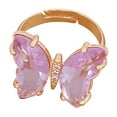 thumbnail image 2 of Guodhu Butterfly Crystal Adjustable Birthstone Rings for Women Teen Jewelry Boho Trendy Iridescent Y2K Dainty Butterfly Jewelry Gifts for Girlfriend Daughter, 2 of 4