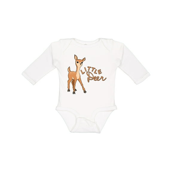 Inktastic Little Deer Boys or Girls Long Sleeve Baby Bodysuit