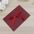 thumbnail image 3 of EeaseMX 10 sobres de invitación con lazo creativo retro de 17,5 x 12,5 cm para bodas, cumpleaños y fiestas (rojo oscuro), 3 of 8