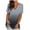Gray, variant on Nnhblu Blouses for Women Fashion 2023 V Neck T Shirts for Women Sales Clearance Women's Fashion Casual Gradient V-neck Short Sleeve Loose T-shirt Tops Green