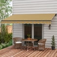 thumbnail image 2 of Outsunny Auvent Rétractable de Patio 12 Pieds x 10 Pieds Abri Pare-Soleil, Ambre, 2 of 10