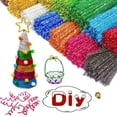 thumbnail image 2 of 100 Pieces Pipe Cleaners Chenille Stem,DIY Art Creative Crafts Project Decorations, Creative Toys Chenille Sticks Cleaners Kindergarten Educational for Xmas Home Decoration, 2 of 5