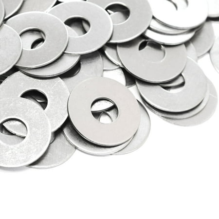 

Red Hound Auto 100 Flat Fender Washers Set Fits 1/2 .531 Inch ID Hole Size 1.5 Inch OD for 304 SS Stainless Steel Corrosion Resistant