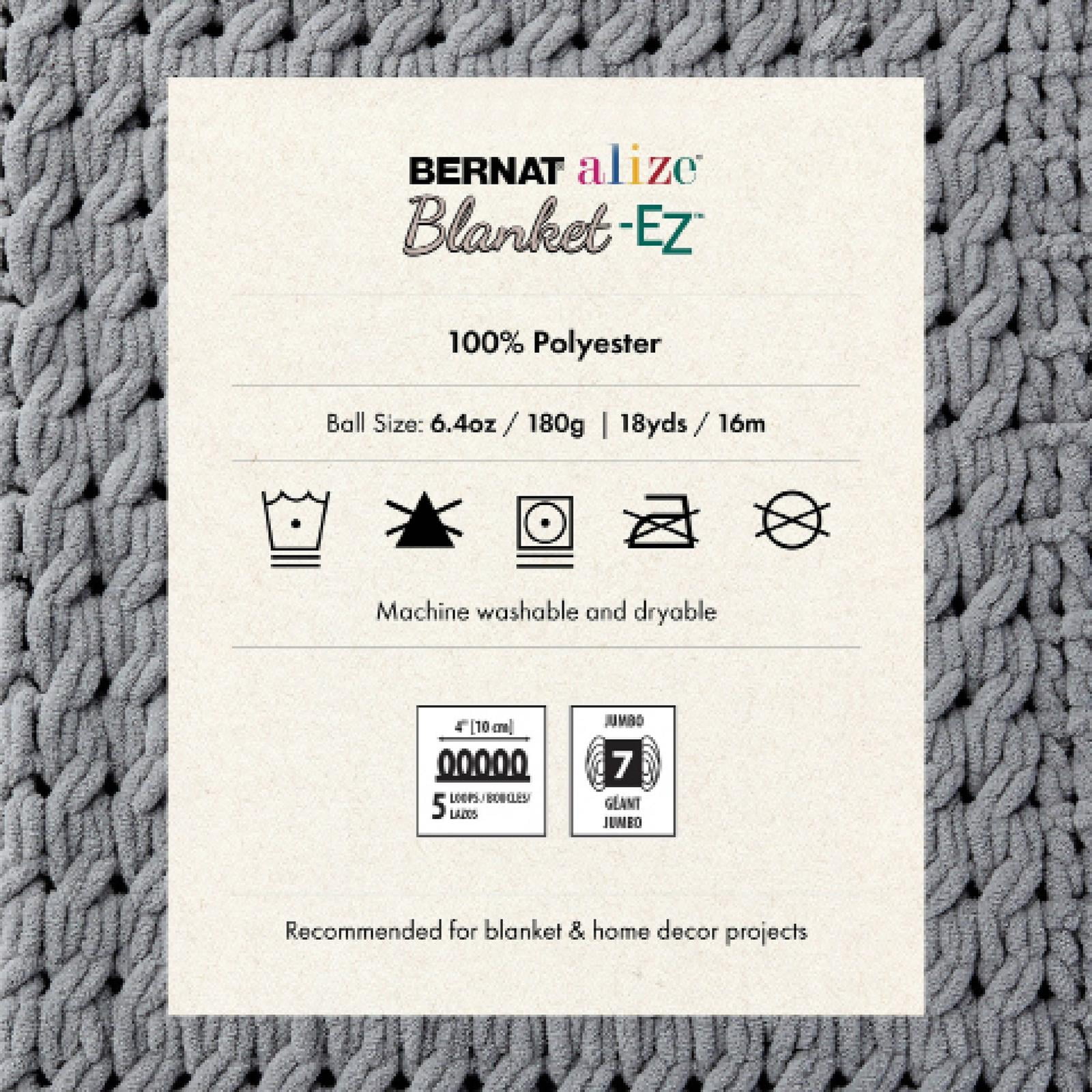 Bernat® Fil Alize® Couverture-Ez™, Polyester #7 Jumbo, 6,4 Oz/180 G, 18 Mètres
