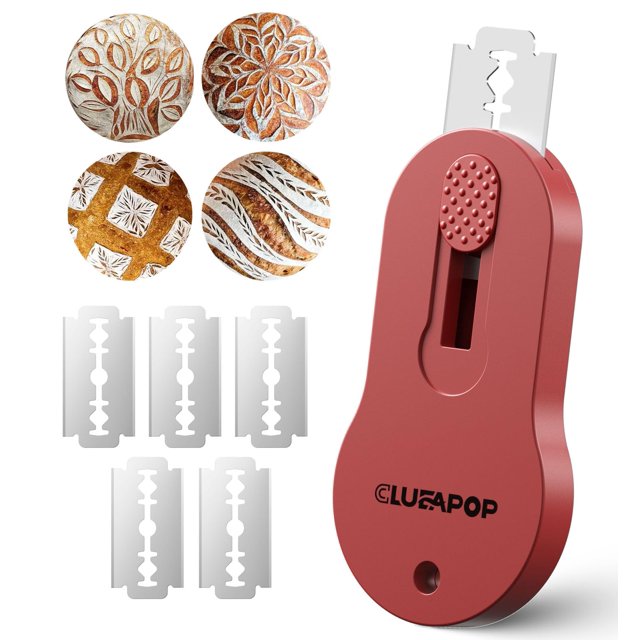 Herramienta para hornear Bread Lame CLUEAPOP Magnetic Storage con 5 cuchillas