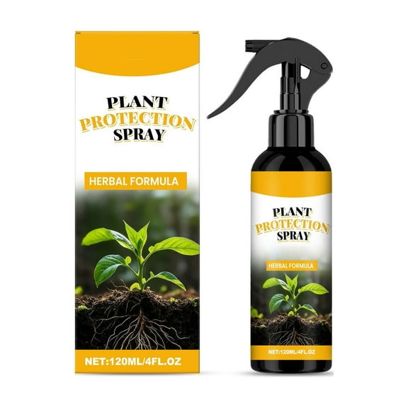 Plant Protection Spray For Indoor Horticulture, 120Ml Green Leaf Care Formula For Yellow Leaf Treatment, Ready-To-Use No Dilution Required, 5.12X2.36X2.36In 0.38Lb
