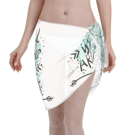 Ocsxa Not All Who Wander Are Lost1 Print Sarong Coverups For Women Bathing Suit Wrap Swimsuit Skirt Beach Bikini Cover Up Swimwear