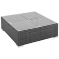 thumbnail image 5 of vidaXL 8 Piece Garden Lounge Set with Cushions Poly Rattan Black, 5 of 5