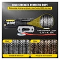 thumbnail image 3 of Electric Winch 6000lb Load Capacity Truck Winch Synthetic Rope with Wireless Remote Control, Powerful Motor, 3 of 6