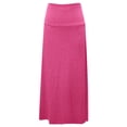 thumbnail image 4 of Falda de punto de cintura alta para mujer: ajuste elástico para el día a día, yoga o ir de compras, color liso, poliéster, lavable a máquina, para todas las estaciones., 4 of 4