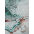 thumbnail image 2 of Addison Rugs Chantille Indoor/Outdoor Transitional Abstract Teal Washable Rectangle Rug, 5' x 7'6", 2 of 6