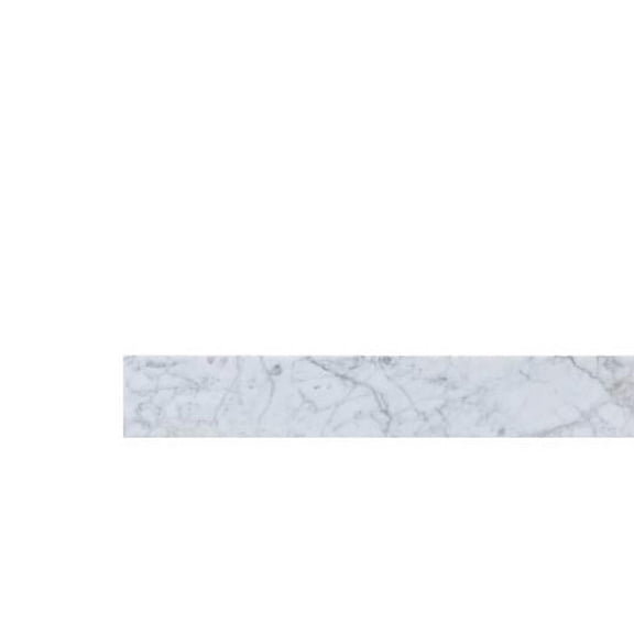 30 in. Bathroom Vanity Backsplash, Carrara White