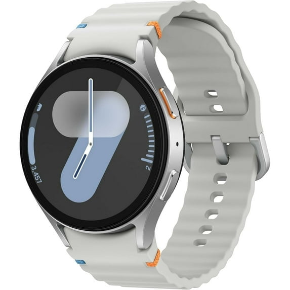 Pre-Owned Samsung Galaxy Watch 7 SM-L310N (44mm) Wi-Fi Version, AI-ready, Bluetooth Wellness Tips and Health & Fitness Tracking - Latin Specs (Silver, 44 mm)