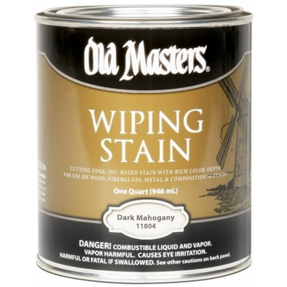 Old Masters 11804 1 Quart Dark Mahogany Wiping Stain