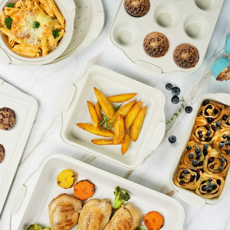 Kikcoin 21-Piece Non-Stick Carbon Steel Bakeware Set, Baking Pans