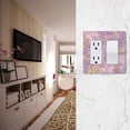thumbnail image 5 of Yayeee Rocker Switch Wall Plate 1-Gang 4.6"x2.9" Home Decorative Outlet Cover, Pastel Pink Marble Pattern, 5 of 6