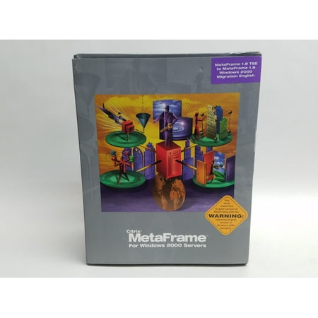 Citrix Appliance - Refurbished Citrix MetaFrame Version 1.8 Software Windows 2000 EACMMM18K00
