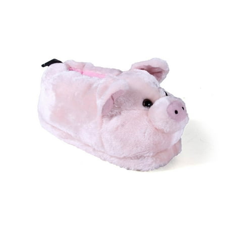 Happy Feet Mens and Womens Pig Animal Slippers