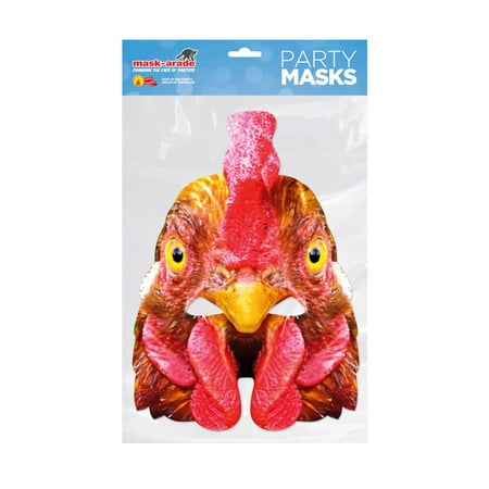 Hen Facemask � Costume Accessory - Size One Size