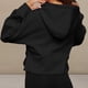 thumbnail image 5 of Sudadera recortada para mujer cómoda sudadera con capucha ropa deportiva informal de Color sólido para otoño, 5 of 7